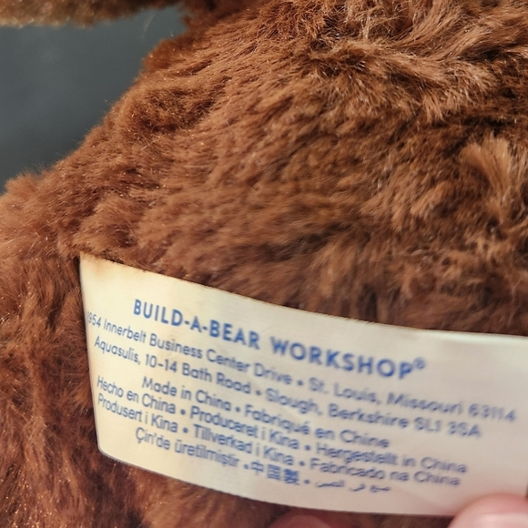 Build A Bear WorkShop St.Louis Cardinals Small Brown Bear 10in 06/18. Blue Eyes - Picture 11 of 11